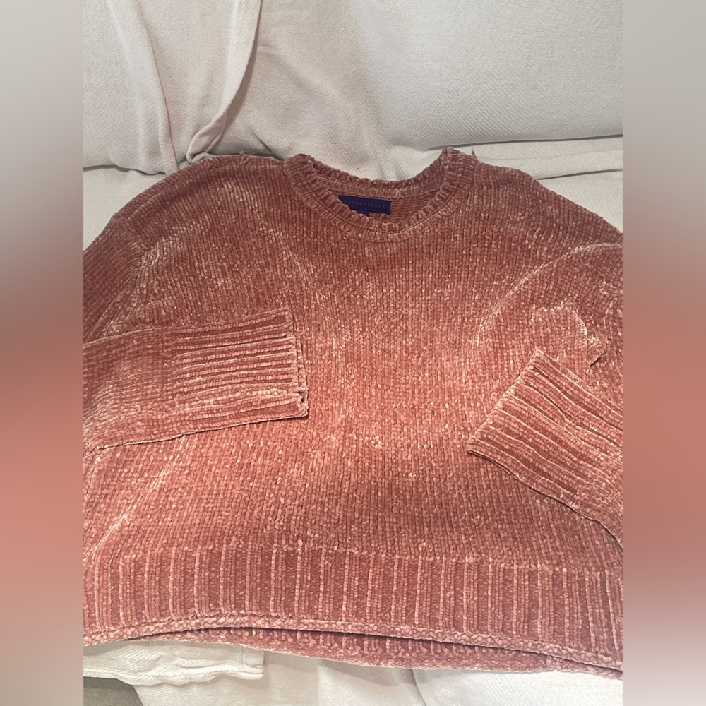 AEROPOSTLE thick, knit rose gold pink sweater . Size XL